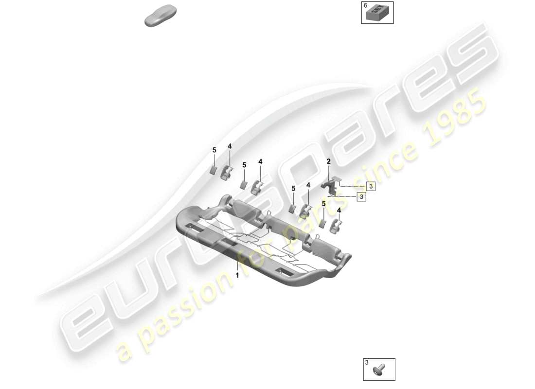 a part diagram from the porsche 2026 (macan-e) parts catalogue