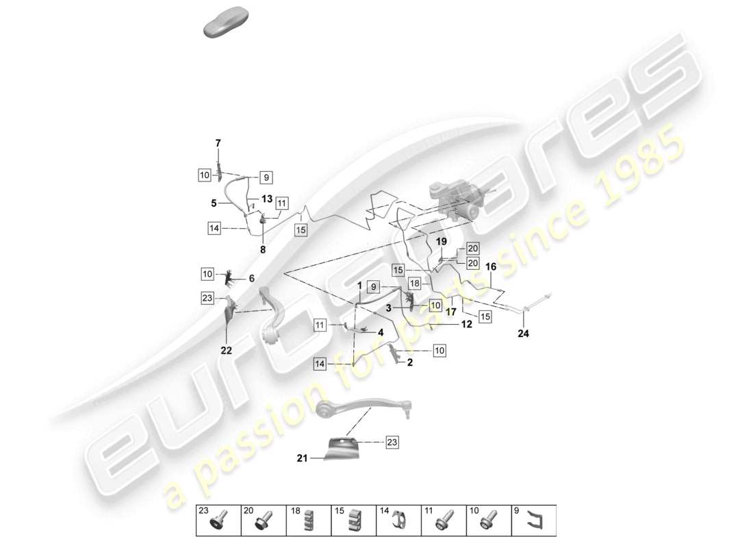 part diagram containing part number pac615447