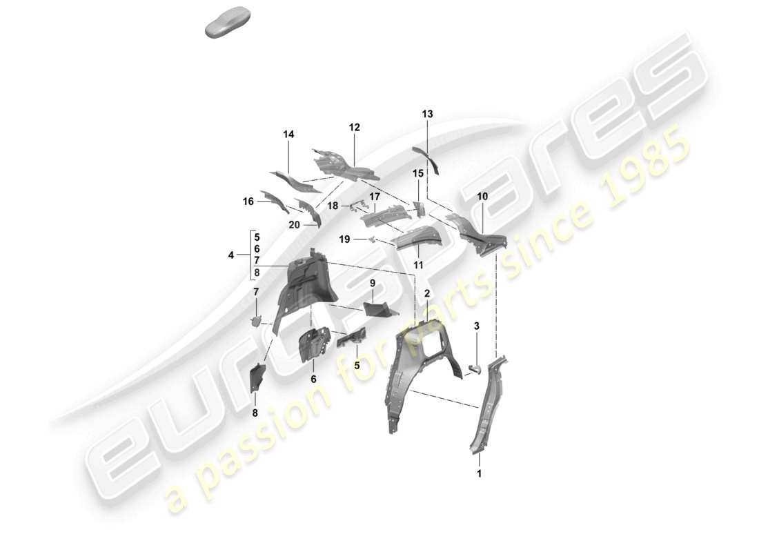 part diagram containing part number 95c810392 ygrv