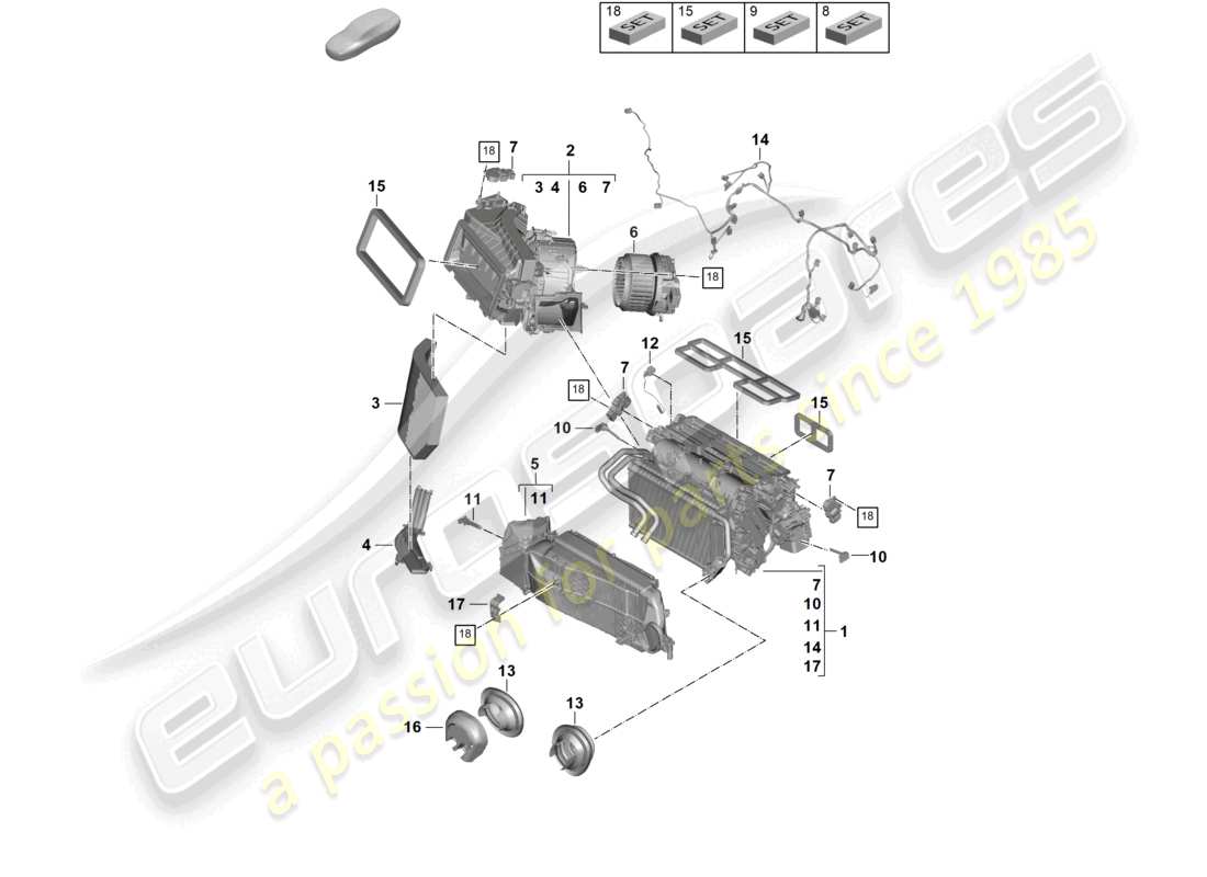 a part diagram from the porsche 2026 (panamera 976) parts catalogue