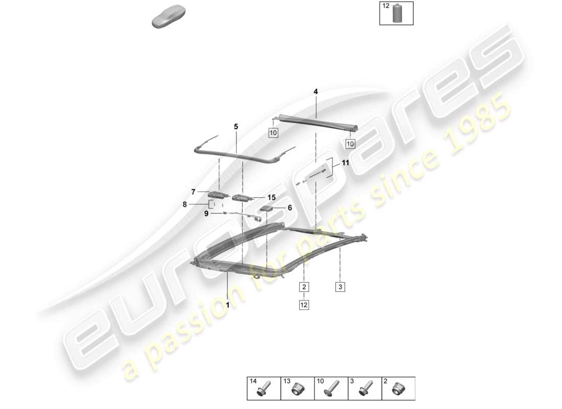 VIEW PARTS DIAGRAMS FROM THE PORSCHE MACAN PARTS CATALOGUE a part diagram from the porsche macan parts catalogue