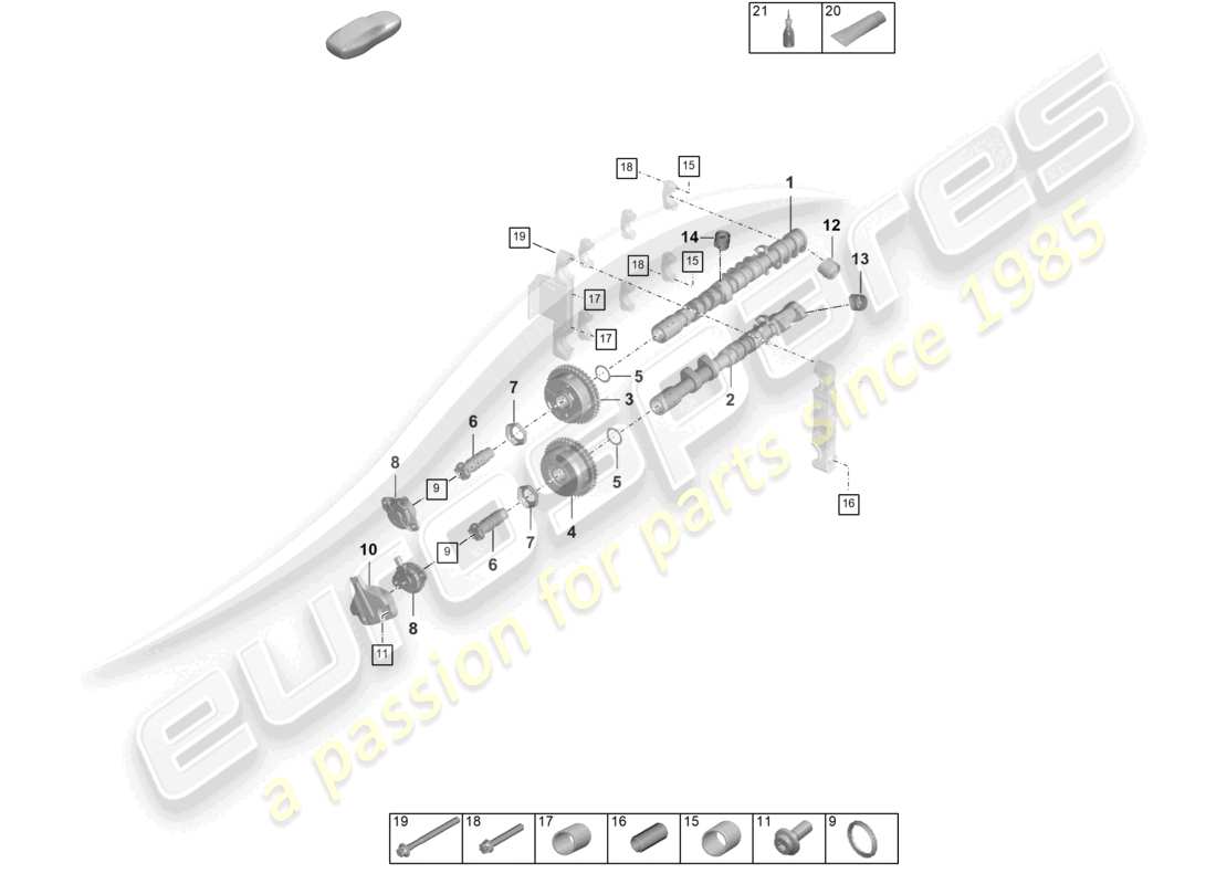 part diagram containing part number paf008652
