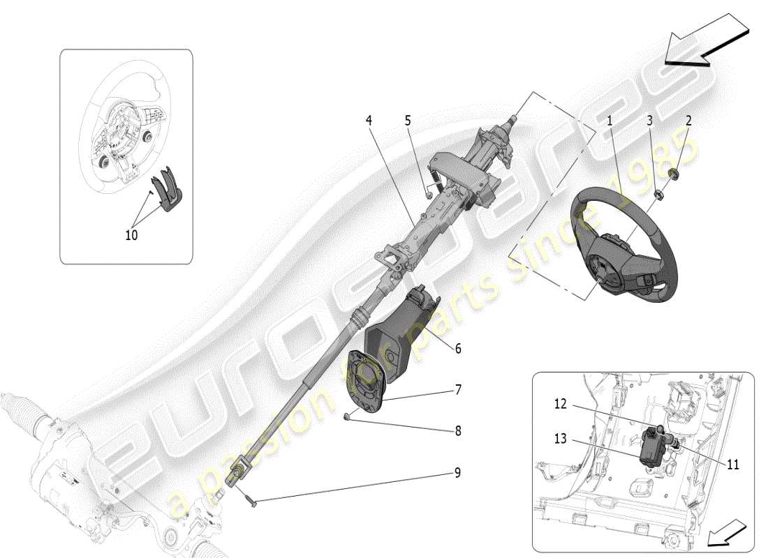 a part diagram from the maserati grecale modena (2023) parts catalogue