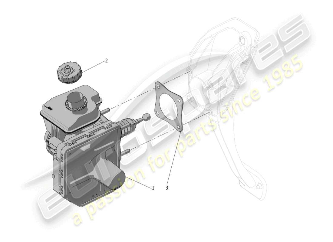 a part diagram from the maserati mc20 parts catalogue