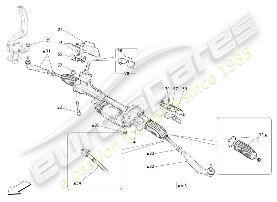 VIEW PARTS DIAGRAMS FROM THE MASERATI LEVANTE PARTS CATALOGUE a part diagram from the maserati levante parts catalogue