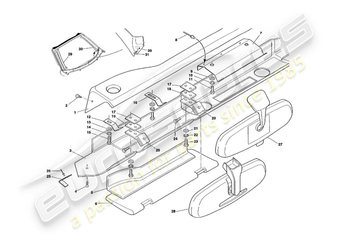 part diagram containing part number 83-61121