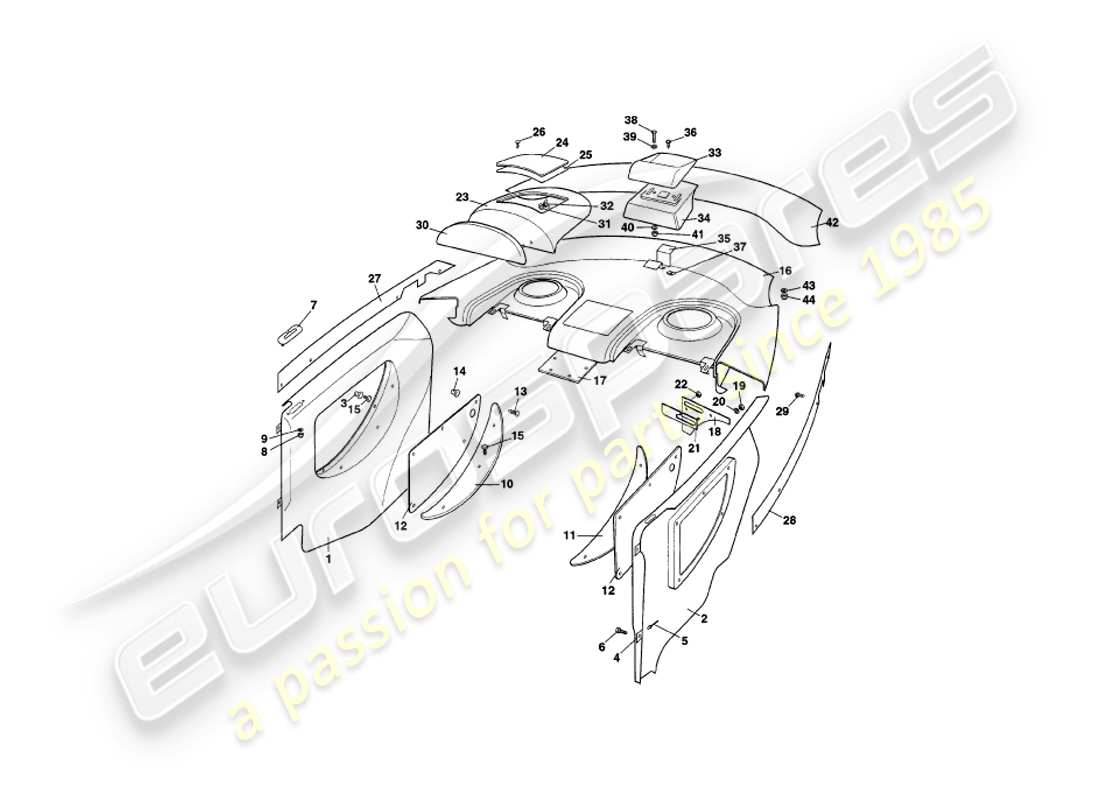part diagram containing part number 83-61540