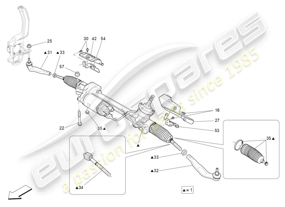 a part diagram from the maserati ghibli (2018) parts catalogue