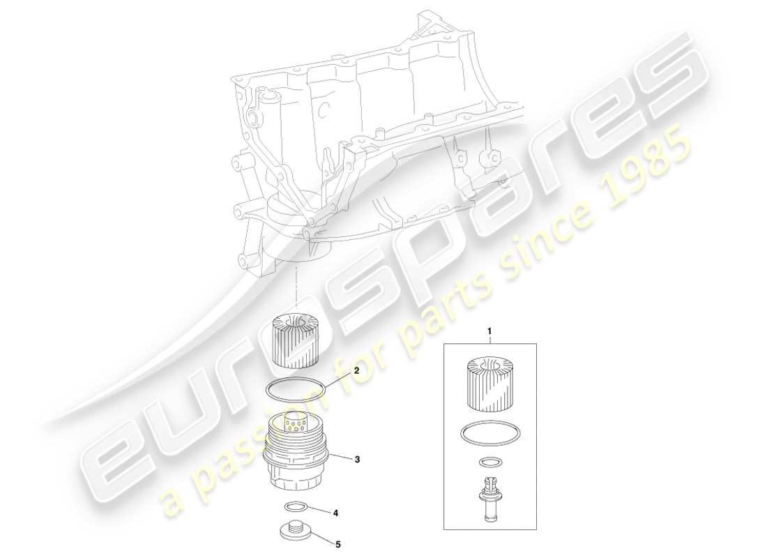 a part diagram from the aston martin cygnet parts catalogue
