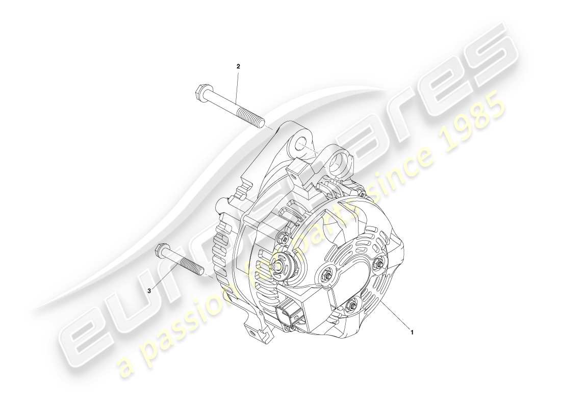 a part diagram from the aston martin cygnet parts catalogue