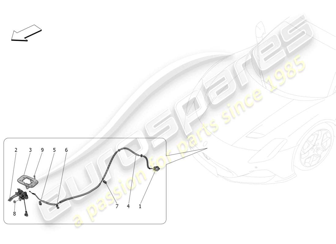 a part diagram from the maserati mc20 parts catalogue