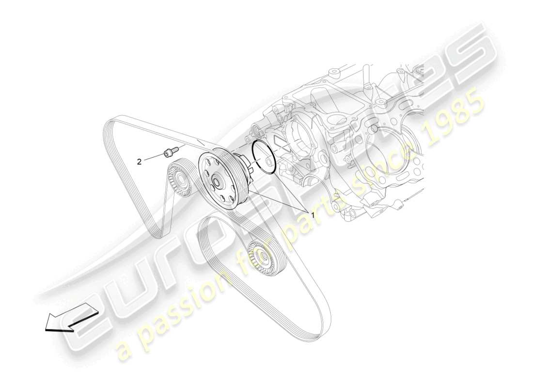 a part diagram from the Maserati Levante GTS (2020) parts catalogue