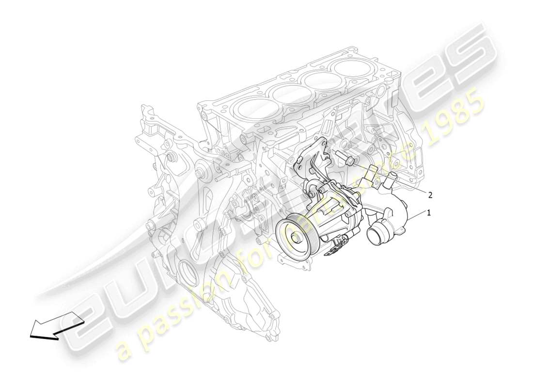 a part diagram from the maserati levante parts catalogue