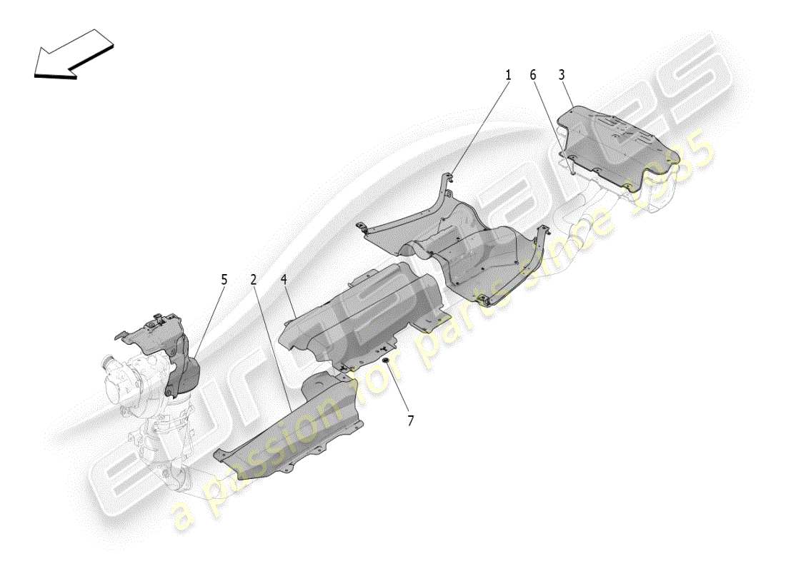 a part diagram from the maserati grecale modena (2023) parts catalogue
