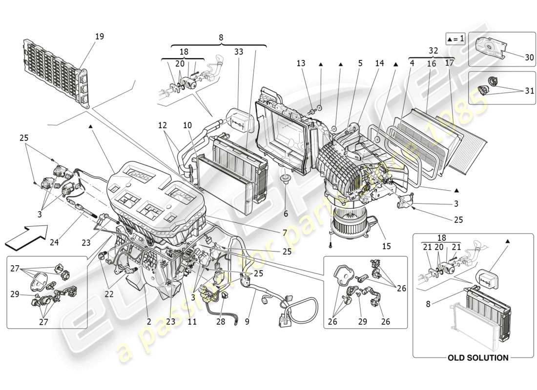 a part diagram from the maserati levante parts catalogue
