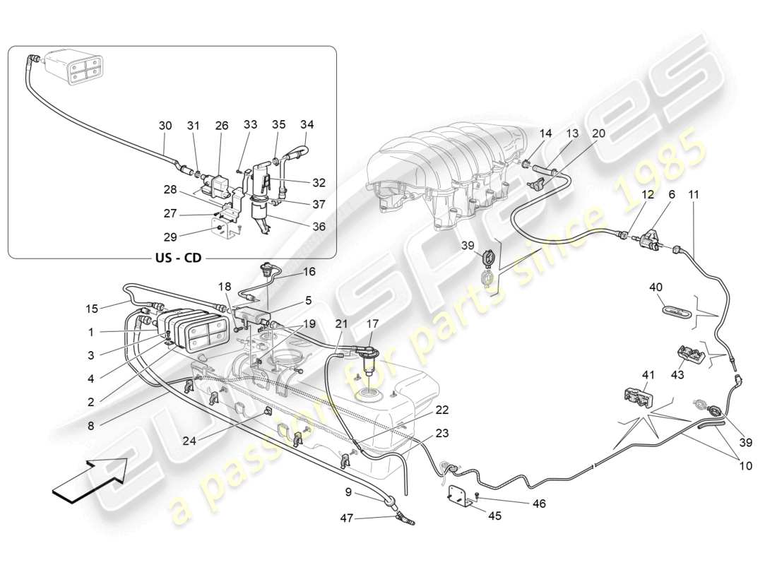 part diagram containing part number 15958707