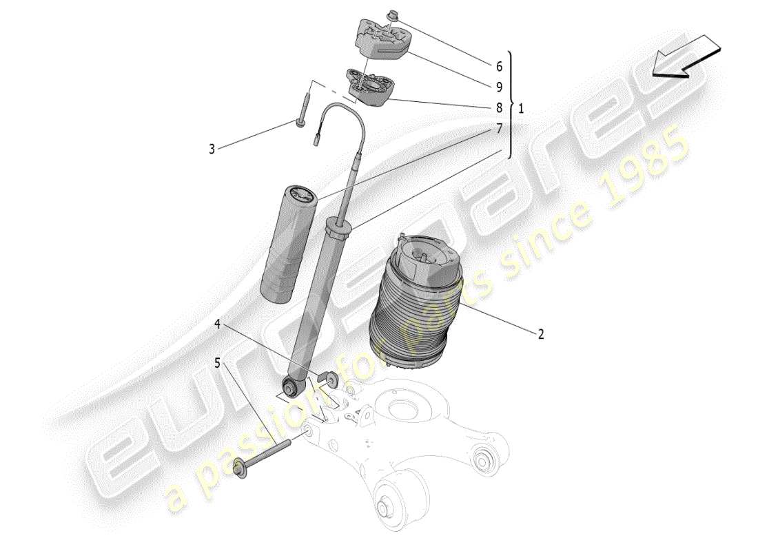 a part diagram from the maserati grecale parts catalogue