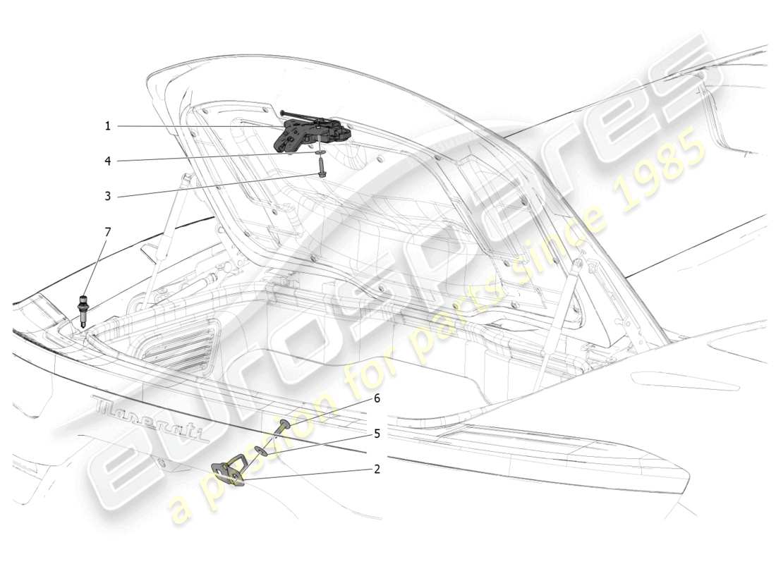 a part diagram from the maserati mc20 parts catalogue