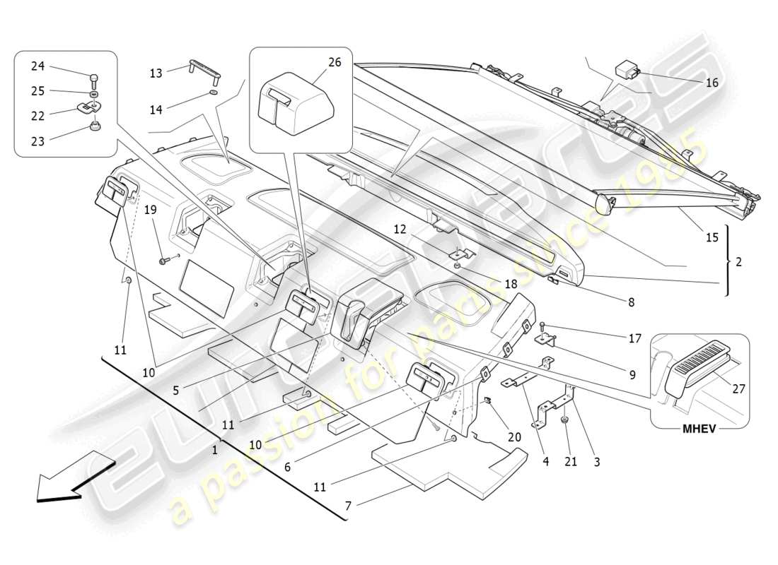 part diagram containing part number 670019400