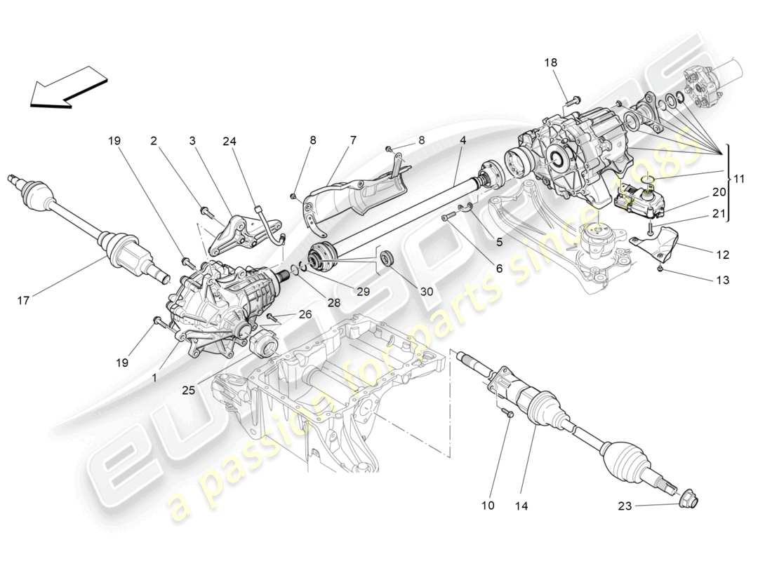 a part diagram from the maserati levante modena s (2022) parts catalogue