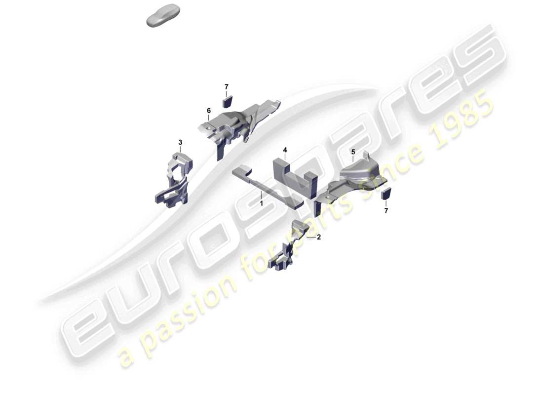 porsche 2024 (992-2) sound absorber damping body part diagram