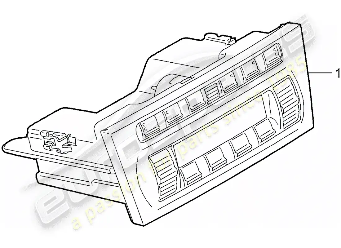 porsche 2006 (987 cayman) control switch parts diagram