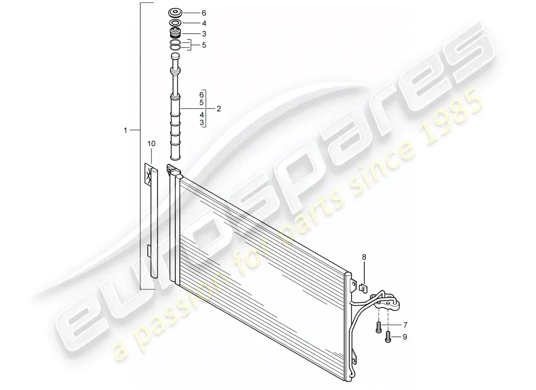 porsche 2004 (cayenne e1 9pa) capacitor parts diagram