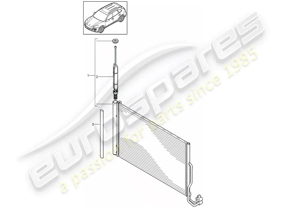 porsche 2014 (cayenne e2 92a) capacitor parts diagram
