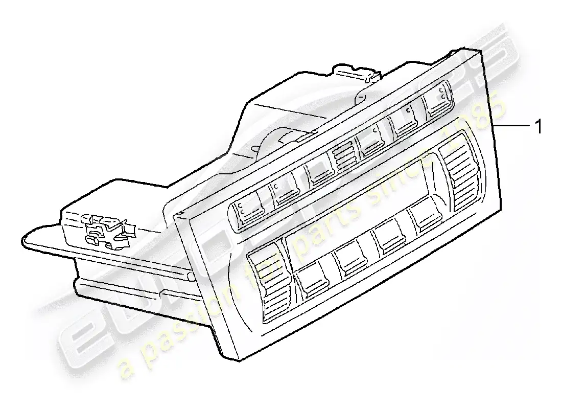 porsche 2007 (987 boxster) control switch part diagram