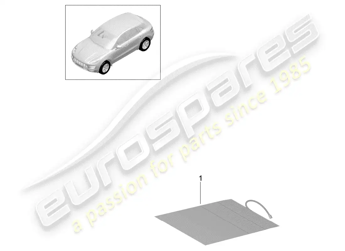 porsche 2016 (macan) seat occupant recognition parts diagram