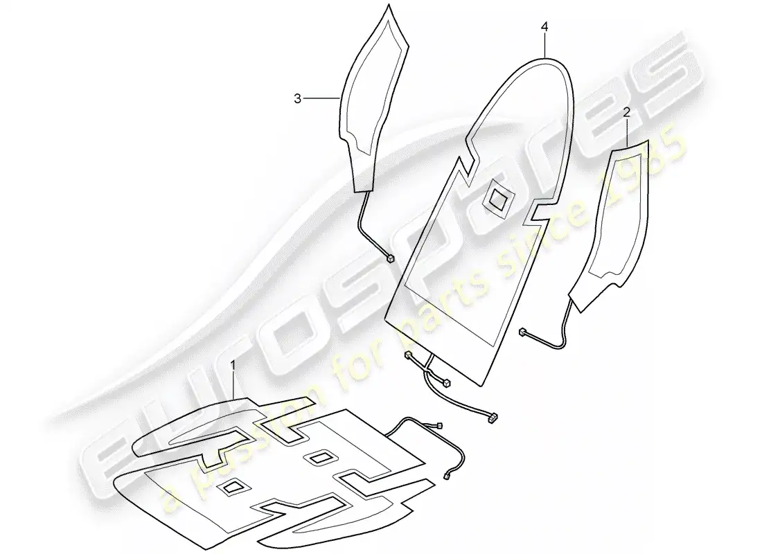 porsche 2012 (997-2) heater parts diagram