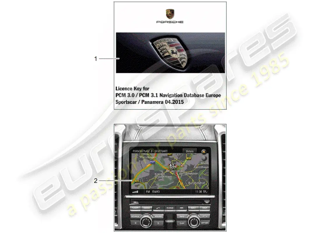 porsche 2013 (tequipment panamera) software parts diagram