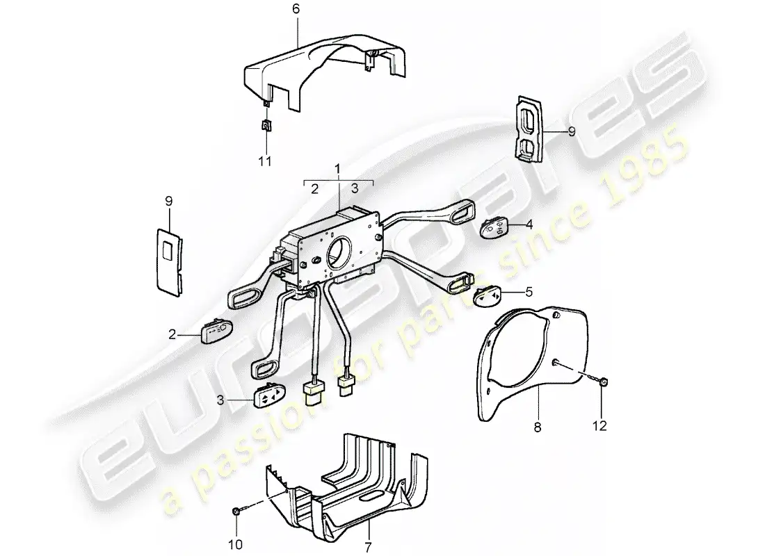 a part diagram from the porsche 996 parts catalogue