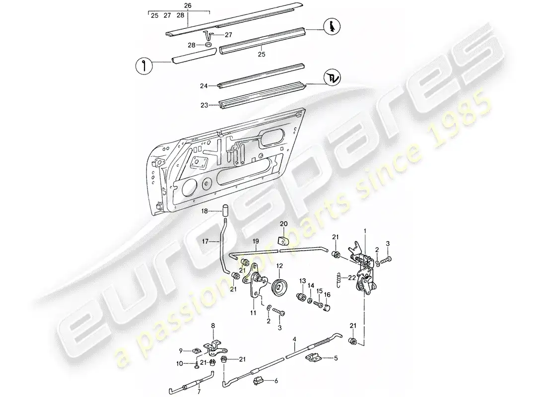 a part diagram from the porsche 959 parts catalogue