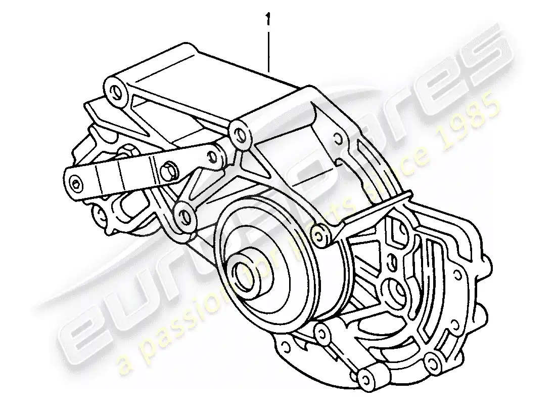 a part diagram from the porsche accessories and tequipment parts catalogue