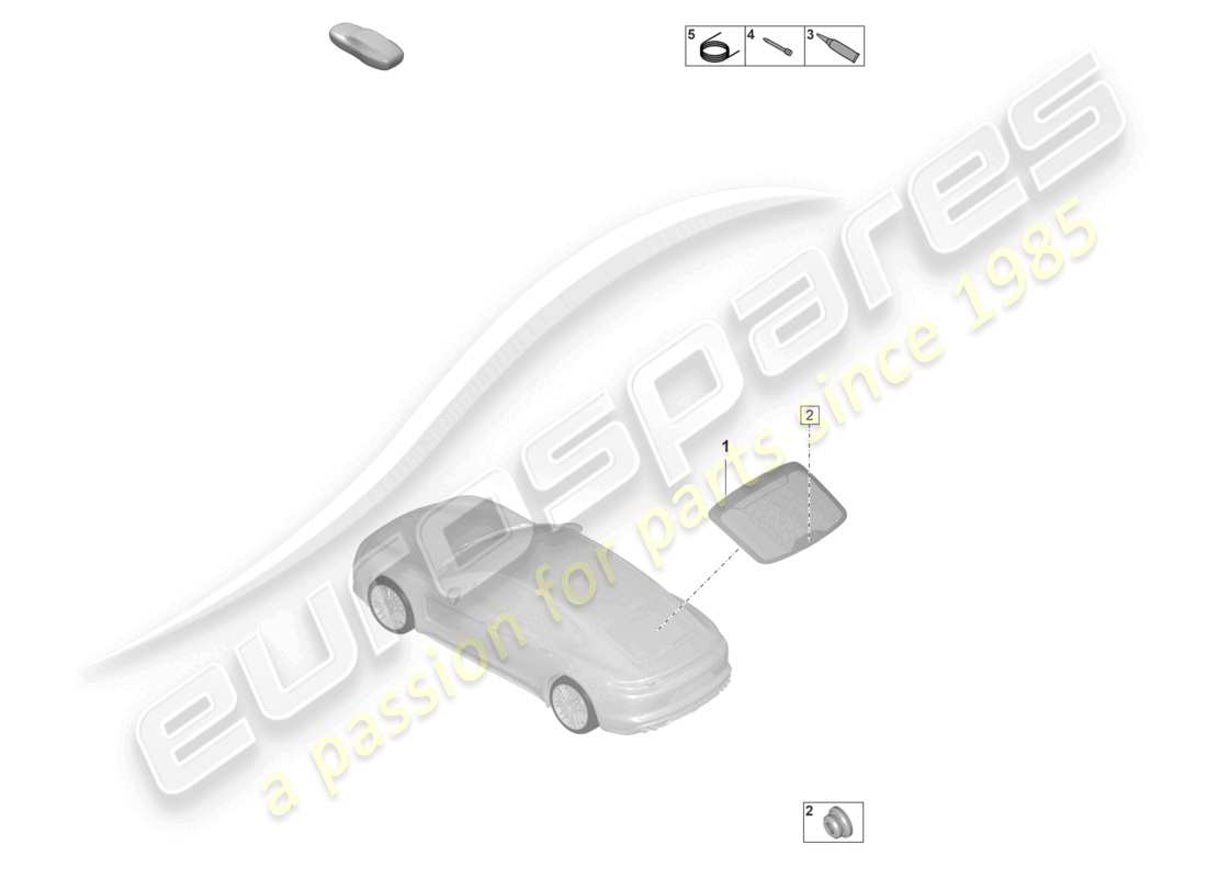 porsche 2021 (panamera 971-2) rear window part diagram