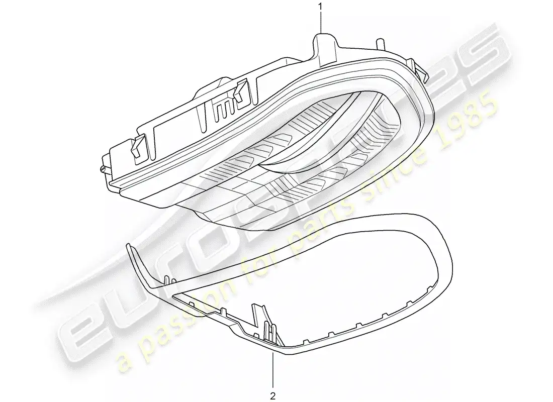 porsche 2014 (panamera 970) bracket parts diagram