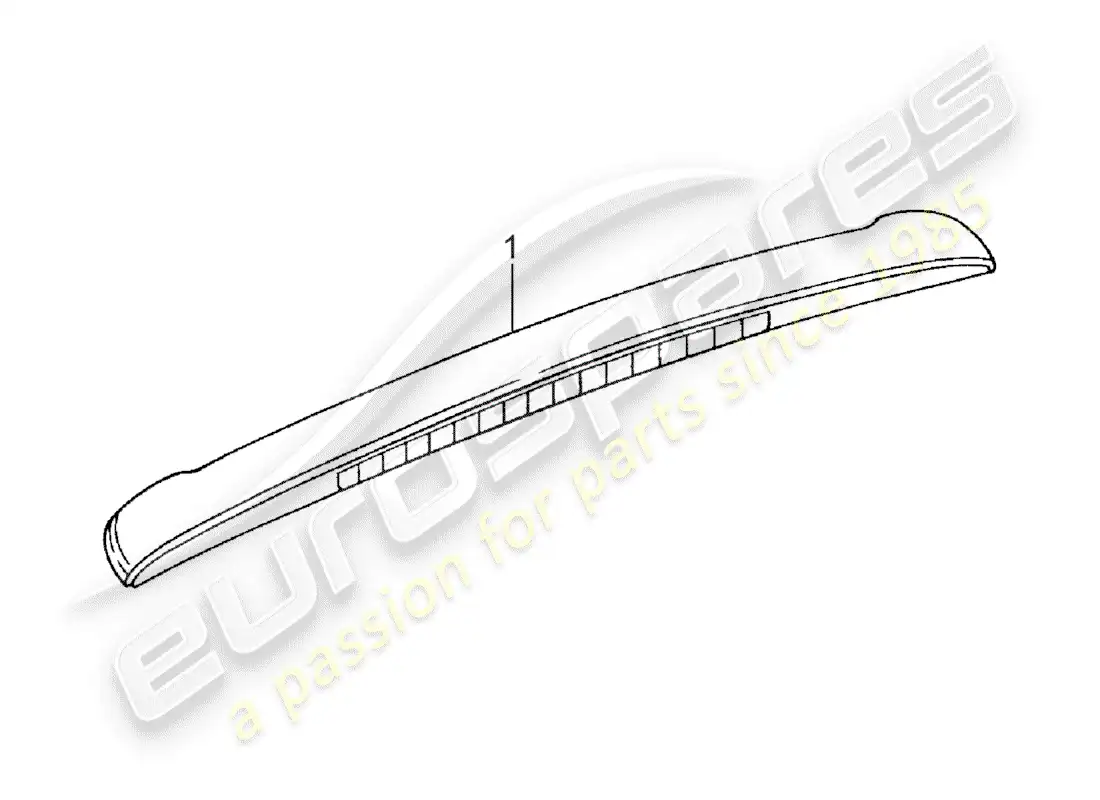 porsche 2002 (accessories) roof cover moulding parts diagram