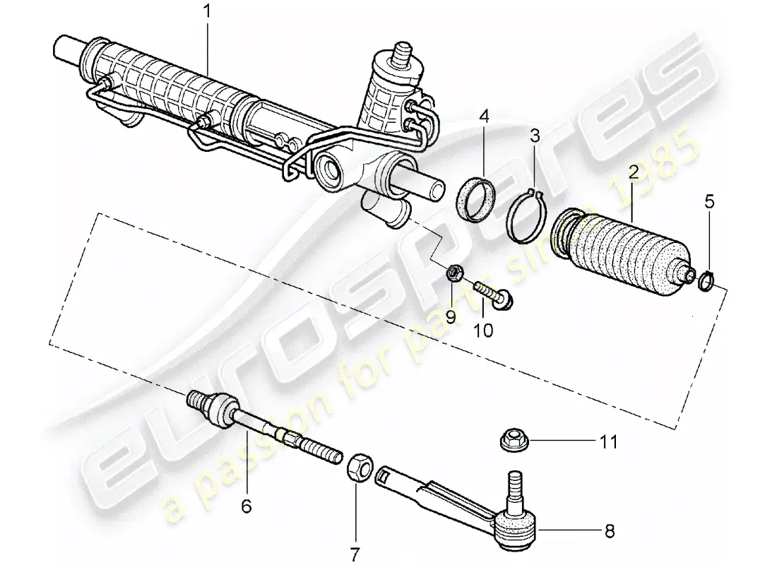 porsche 2007 (987 boxster) power steering parts diagram