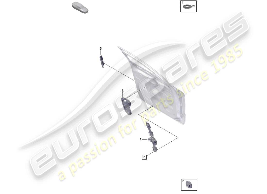 porsche 2024 (panamera 976) window regulator front covers doors part diagram