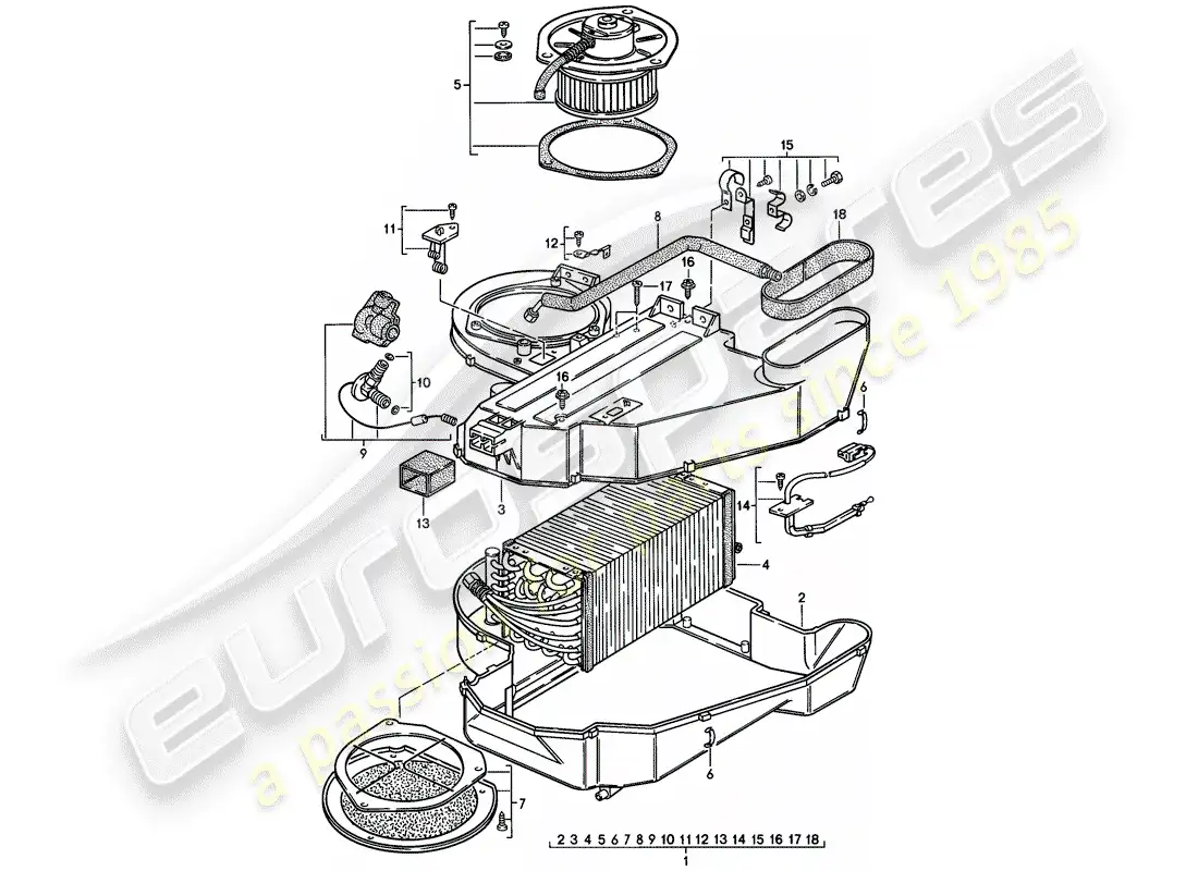 porsche 1979 (924) air conditioner - d - mj 1979>> - mj 1979 parts diagram