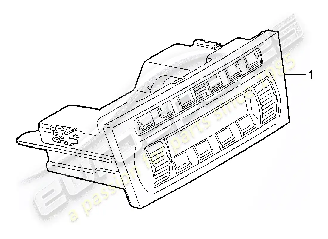 porsche 2005 (997-1) control switch parts diagram