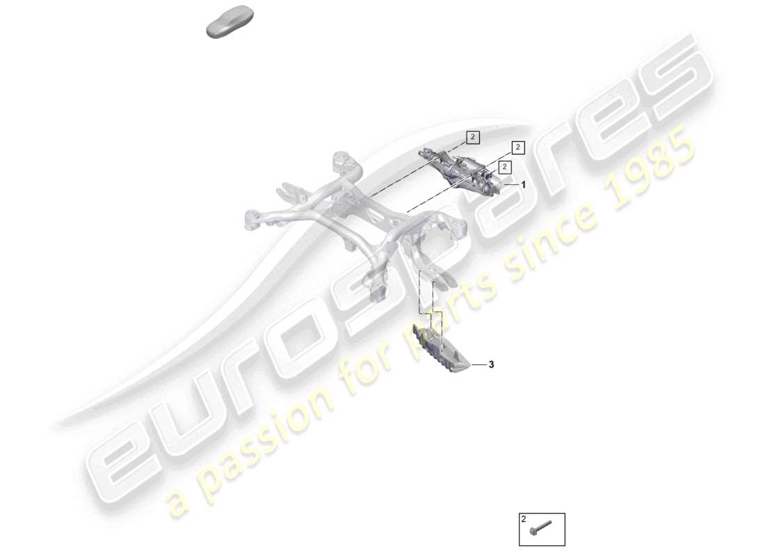porsche 2026 (cayenne e3 pa) rear wheel steering part diagram