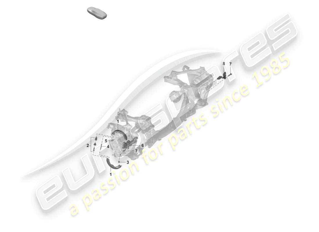 porsche 2021 (992-1 gt3/rs/st) parking brake d - 29.11.2021>>for automatic gearbox part diagram