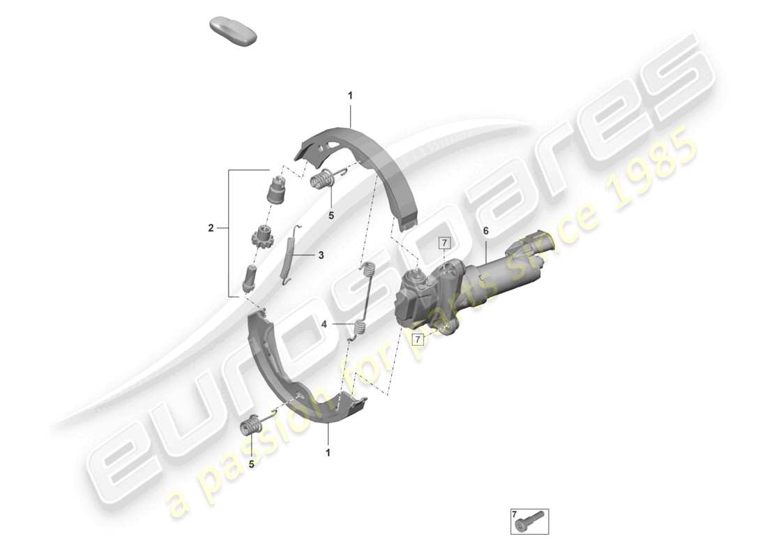porsche 2021 (992-1 gt3/rs/st) parking brake d - 29.11.2021>>for manual gearbox part diagram