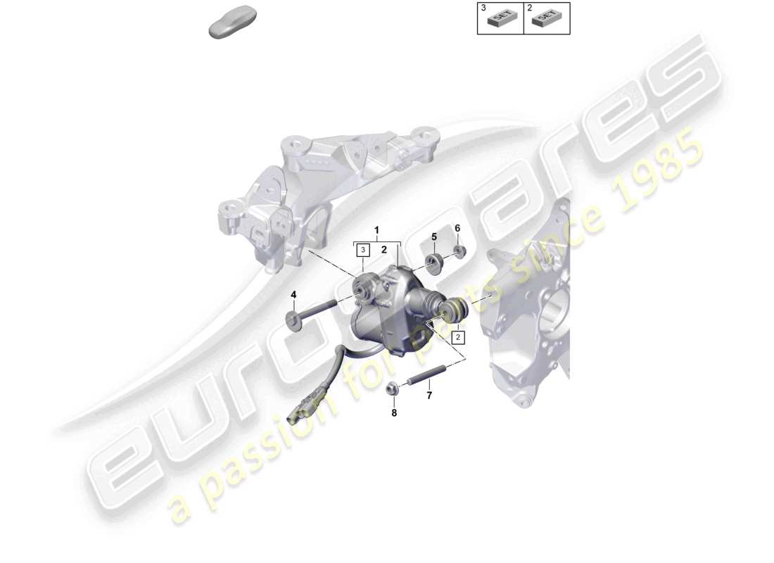 porsche 2026 (992-2 gt3) rear wheel steering part diagram