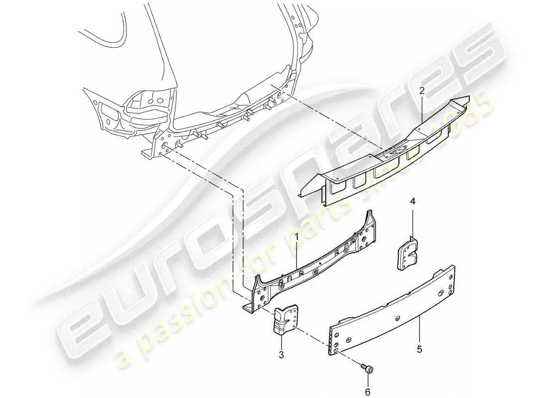 porsche 2014 (cayenne e2 92a) rear end part diagram