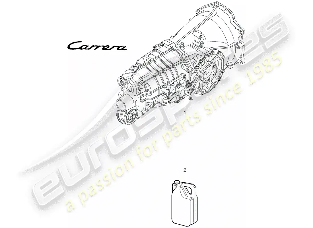 porsche 2006 (997-1) manual gearbox parts diagram