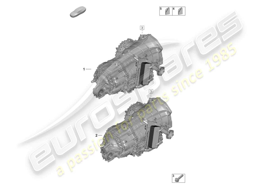 porsche 2024 (992-2) 8-speed dual clutch gearbox - pdk - transmission fluid part diagram