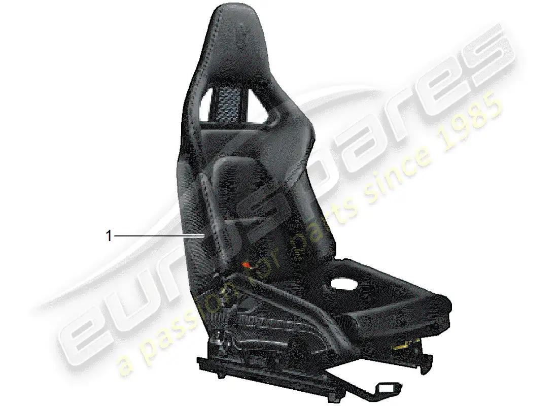porsche 2015 (tequipment 98x/99x) seat parts diagram